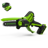 Цепная мини-пила Greenworks 24V G24MCS10 (10 см) аккумуляторная в Красногорске